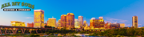 richmond virginia skyline at dusk