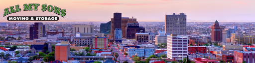 The skyline of El Paso, Texas.