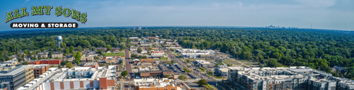 An aerial view of Overland Park, Kansas.