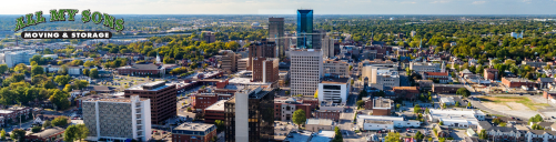 view of city skyline in Lexington, KY