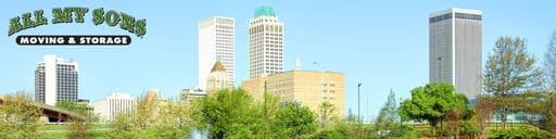 The skyline of Tulsa, Oklahoma.