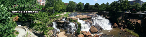 a little waterfall outside greenville