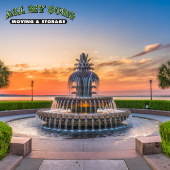 Pineapple Fountain in Charleston, South Carolina.