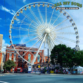 skyview atlanta ferris wheel in downtown during daytime