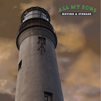 an abandoned lighthouse on a dreary day in Pensacola