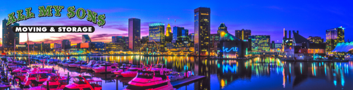 The skyline of Baltimore, Maryland.